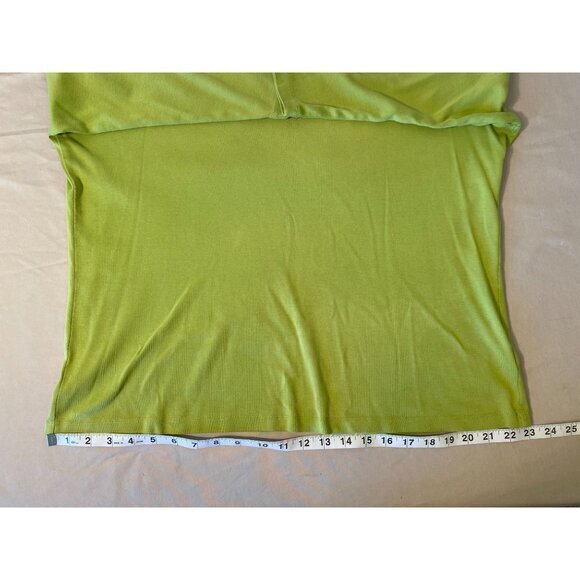 Naturals Coldwater Creek Women's Lime Green Pullover‎ Blouse Size XL - Picture 6 of 12